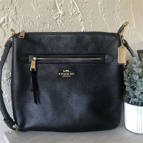 coach black small crossbody|coach black crossbody sale.